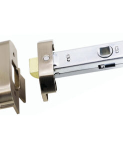 Rebated Tubular Mortice Latch - Prepack 63mm - Electro Brass and Satin Chrome - Each