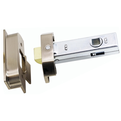 Rebated Tubular Mortice Latch - Prepack 63mm - Electro Brass and Satin Chrome - Each
