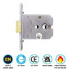 Flat Mortice Latch - Ce / Certifire / Fd / En12209 - Hang Up Box 76mm Electro Brass Each
