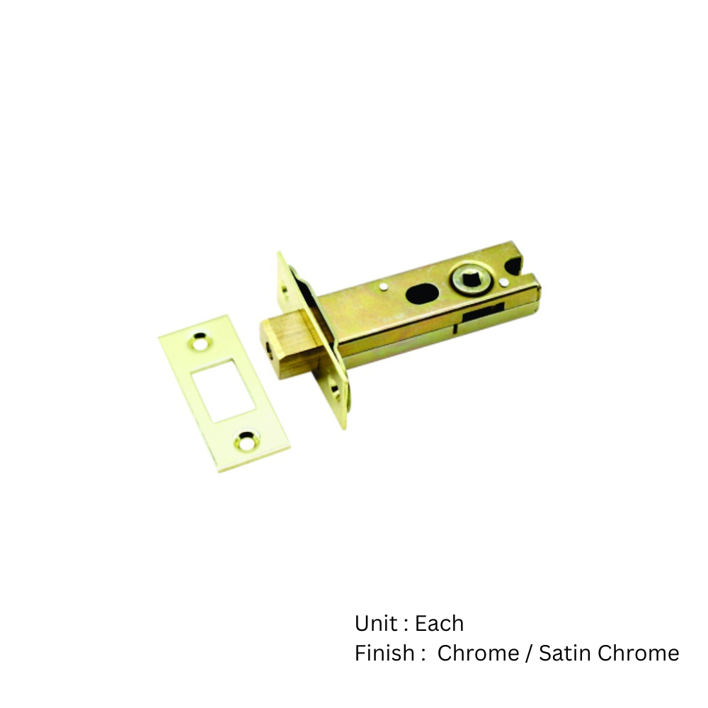 Tubular Dead Bolt Ce / En12209 / Certifire / Fd - Prepack 63mm Chrome / Satin Chrome Each