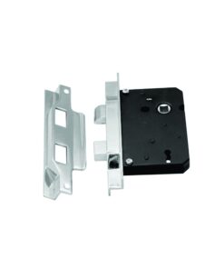 3 Lever Rebated Sash Lock - Prepack 63mm - Chrome Plated and Electro Brass - Each