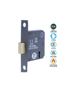 3 Lever Dead Lock Ce / En12209 / Certifire / Fd - Lock Case Only - Available in Size 63mm and 75mm