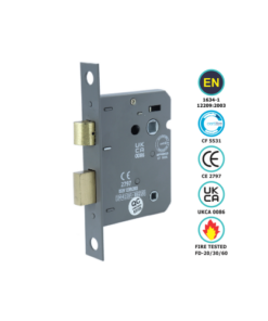 Bathroom Lock Ce / En2209 / Certifire / Fd - Boxed - Available in Multiple Finish