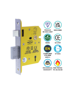 Bs3621 5 Lever Sash Lock Ce / Certifire / Fd 63mm, 76mm - Available in Multiple Finishes - Each