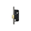 5 Lever Dead Lock (Narrow) 51mm Satin Chrome and Electro Brass - Each