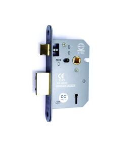 5 Lever Sash Lock Ce Radius Corner 63mm Matt Black Each