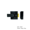 Nightlatch (Narrow) - Slanted Case 40mm Black Each