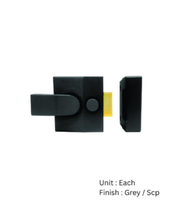 Nightlatch (Narrow) - Slanted Case 40mm Black Each