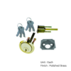 Premium Rim Cylinder - 6 Keys with Different Finish Each