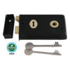 Narrow Style Rim Lock 140 X 76mm With Different Finish Each