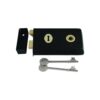 Narrow Style Rim Lock 140 X 76mm Epoxy Black Each