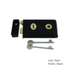 Narrow Style Rim Lock 140 X 76mm Epoxy Black Each