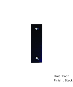 Plate For Reverse Bolt Rim Lock Epoxy Black Each