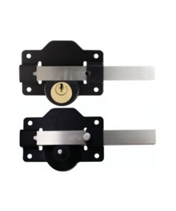 Long Throw Cylinder Rim Dead Lock - Double Epoxy Black Each