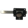 Long Throw Euro Cylinder Gate Lock Single C/W Key & Key Cyl Epoxy Black Each