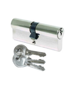 Euro Profile 6 Pins Cylinder Offset - Double 35/45 and 40/55 with Satin Chrome Finish Each