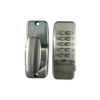 Mini Digital Door Lock C/W Hold Back Function Satin Chrome Each