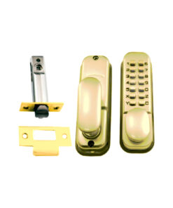 Digital Lock - 2nd Generation - C/W Hold Back 140mm with Satin Chrome and Matt Black Each