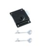 Press Lock C/W 2 Long Keys 76mm Epoxy Black Each