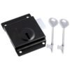 Press Lock C/W 1 Key Epoxy Black with Multiple Sizes Each