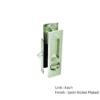 Sliding Door Set - Privacy / Bathroom - Satin Nickel Plated Each