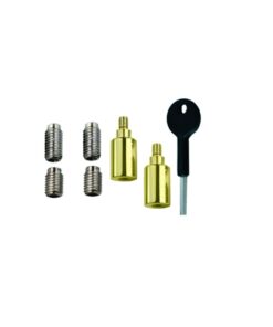 Heavy Duty Sash Stop - Pack Of 2 Plus 1 Key with Different Finish Each