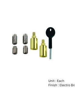 Heavy Duty Sash Stop - Pack Of 2 Plus 1 Key with Different Finish Each
