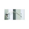 Stylo Suite Door Handle on Lockplate Polished Chrome/Satin Chrome - latchplate