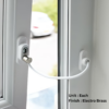 Stylo Suite Door Handle on Lockplate Polished Chrome/Satin Chrome - latchplate