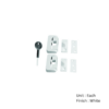 Window Toggle Lock Wooden - 2 + Key (8k101) Epoxy White Each