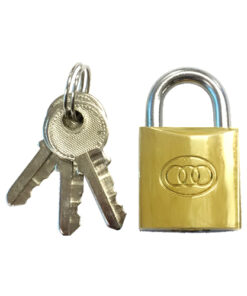 Tri-Circle Brass Padlock Brass with Multiple Sizes Each