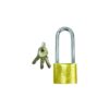 Tri-Circle Brass Padlock - Long Shackle 32mm Brass Each