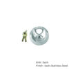 Stainless Steel Discus Padlock 70mm Polished Each