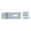 Safety Hasp and Staple And Weatherproof 40mm Padlock 150mm Epoxy Black