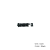 Black Antique Scroll Straight Door Bolt 75mm and 100mm Epoxy Black Each