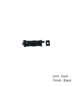 Black Antique Scroll Straight Door Bolt 75mm and 100mm Epoxy Black Each