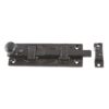 Black Antique Door Bolt With Knob - Straight 75mm and 100 Epoxy Black Each
