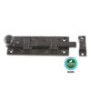 Black Antique Door Bolt With Knob - Straight 75mm and 100 Epoxy Black Each