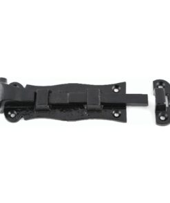 Black Antique Scroll Straight Door Bolt Epoxy Black with Different Sizes Each