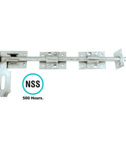 Garage Door Bolt - Heavy Locking 450mm, 600mm Hot Spelter Galvanised and Galvorite Silver Each