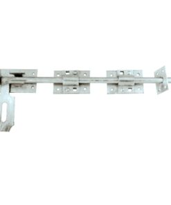 Garage Door Bolt - Heavy Locking 450mm, 600mm Hot Spelter Galvanised and Galvorite Silver Each