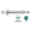 Brenton Pad Bolt Hot Spelter Galvanised and Epoxy Black with Different Sizes Each