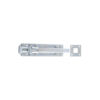 Steel Foot Bolt C/W Receiver Plate 200mm Bright Zinc Plated and Epoxy Black Finish Each