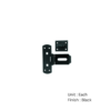 Vertical Hasp And Staple 150mm Black Durosil and Galvorite Silver Finish Each