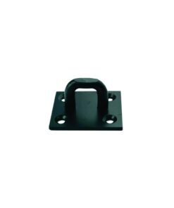 Staple For Heavy Hasp 50 X 50mm Black Durosil and Galvorite Silver Finish Each