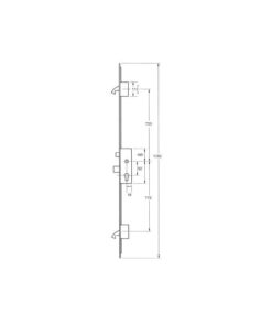 Alternative view of Cobra Latch Deadbolt 2 Hooks Lift Lever Multipoint Door Lock - with Attachments for Shootbolts