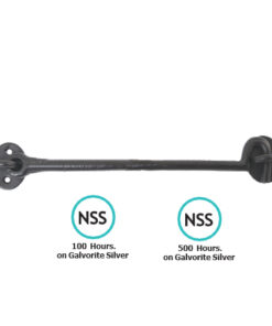 Malleable Cast Cabin Hook - Prepack Epoxy Black and Galvorite Silver Finish with Different Sizes Each