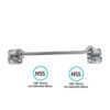Steel Wire Cabin Hook - Prepack with Different Finish and Sizes Each