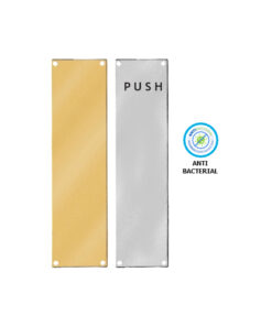 Stainless Steel Finger Plate - Push 300 X 75mm With Multiple Finish Each