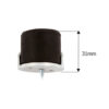 Round Shielded Door Stop - 31mm with Multiple Finishes - Each